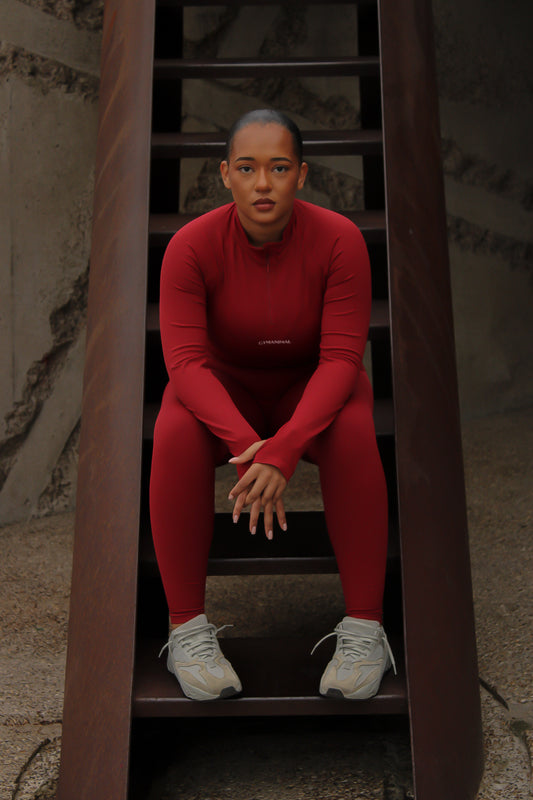 Seamless Active Vest – Burgundy