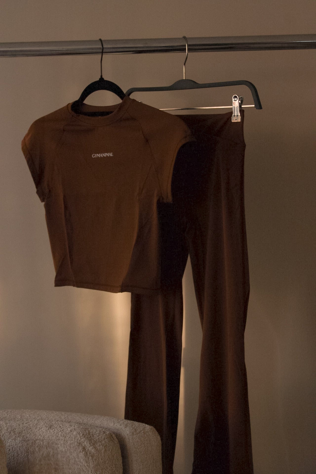 Flared Legging + top Oak Brown