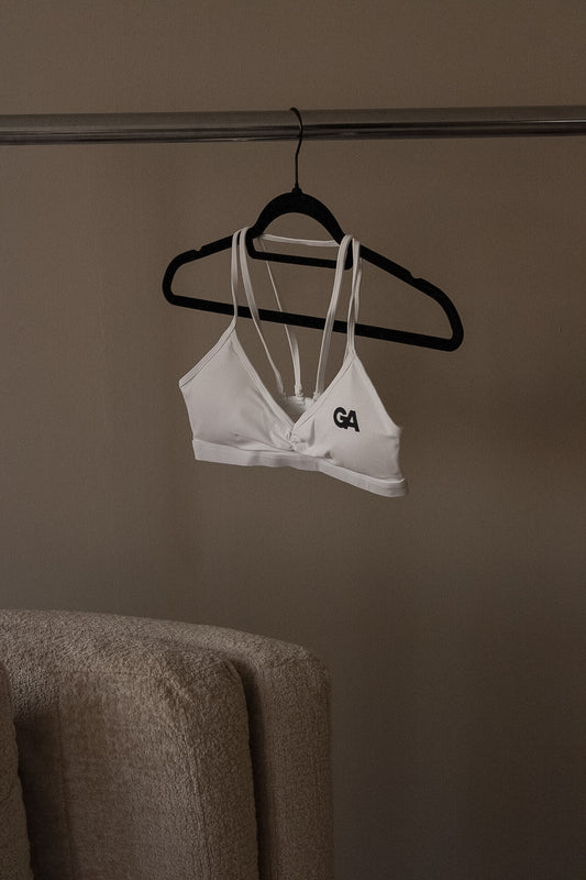 Minimal Sports Bra White