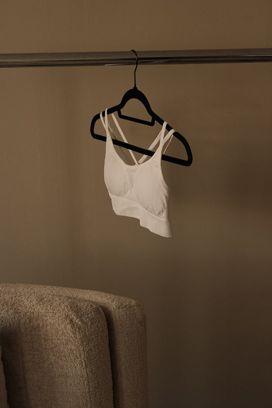 ENERGY Cross Back Bralet White