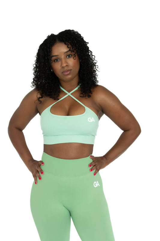 Three Way Bralet Lime Green